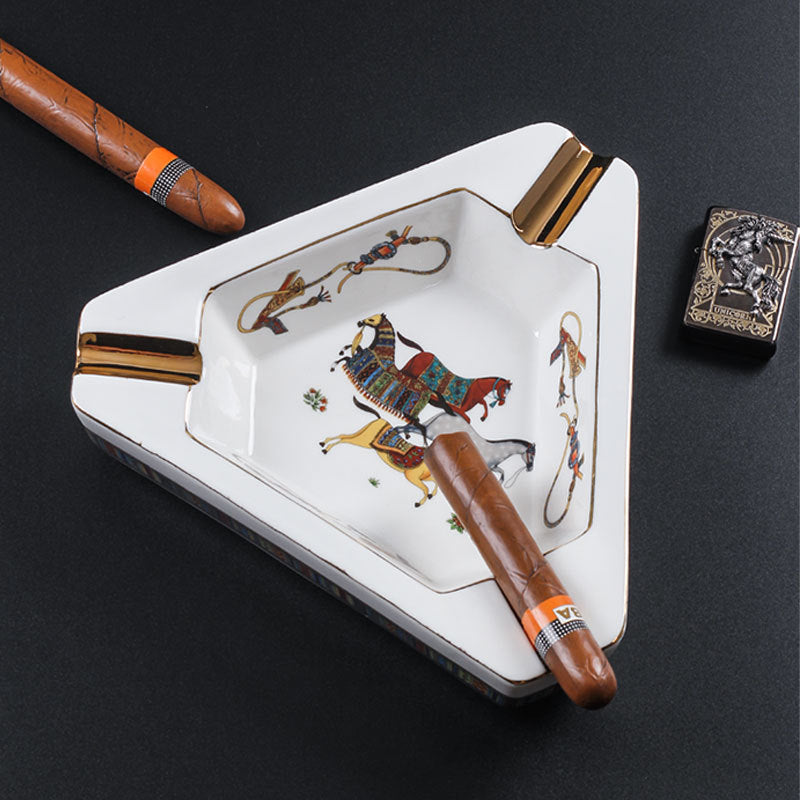 Caballos Triangular Ashtray