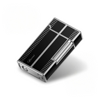 Luxurious Flint Wheel Cigar Lighter with Cigar Punch