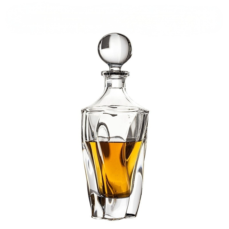 Elegant Whiskey Decanter and Drinking Glass