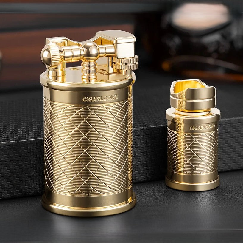 The Monarch Windproof Cigar Lighter and Punch Gift Set